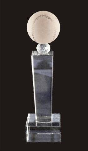 Tower Baseball Crystal Trophy Award