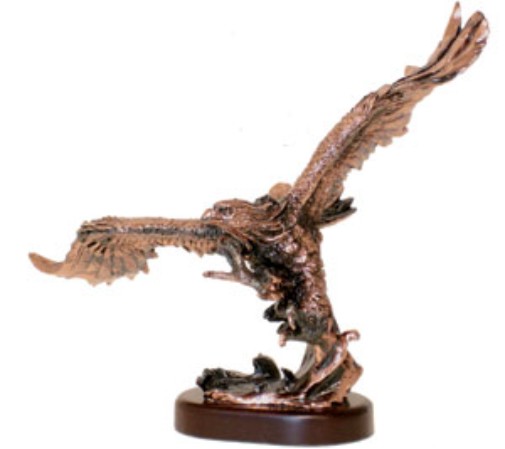 Bronze Soaring Eagle Trophy Award - 11"