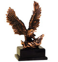 Bronze Eagle with American Flag Trophy Award - Large 18''