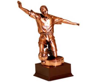Copper Male Soccer Player - 8''
