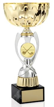 Helix Gold & Silver Metal Cup with Engraved Gold Disc
