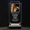 Retro Music Acrylic Full-Color Trophy - Saxophone