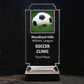 Retro Soccer Acrylic Full-Color Trophy - Soccer Ball