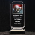 Retro Football Acrylic Full-Color Trophy - Helmet
