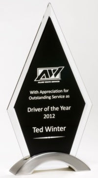 The Apex Glass  and Aluminum Trophy Award