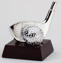 Silver "Driver" Golf Resin Trophy Award - 4-1/2"