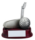 Silver "Putter" Golf Resin Trophy Award