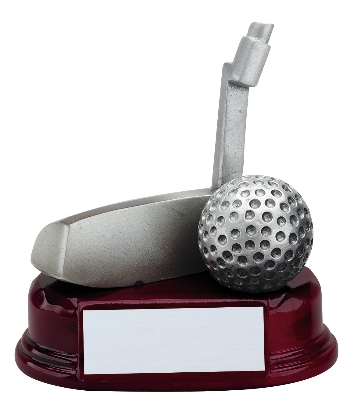 Silver "Putter" Golf Resin Trophy Award