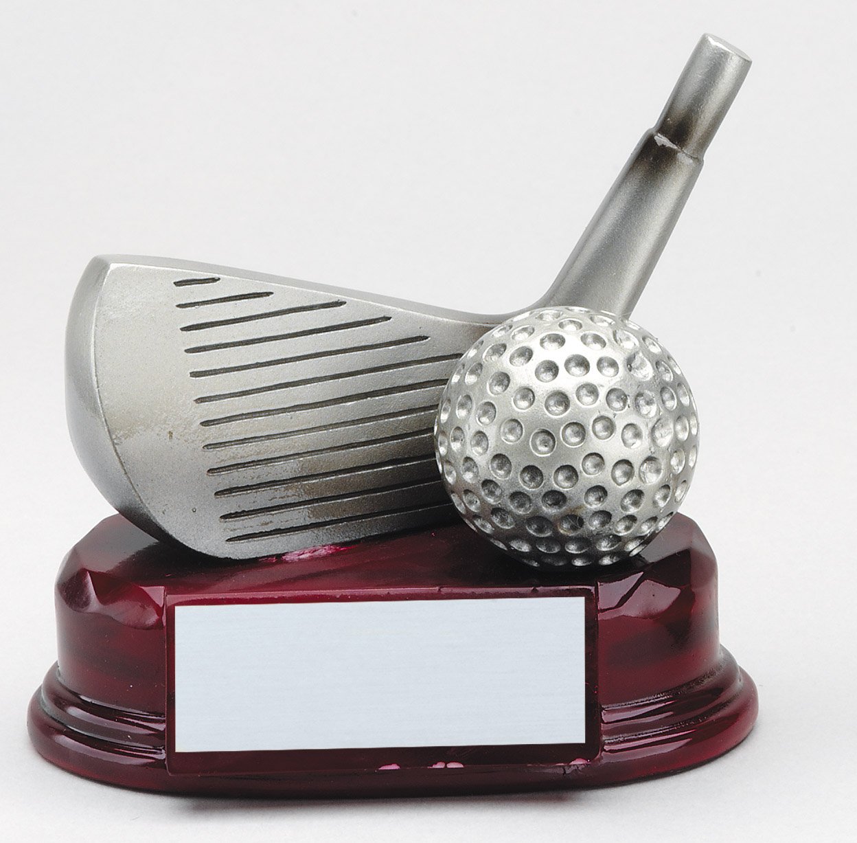  Silver "Wedge" Golf Resin Trophy Award - 4-1/2