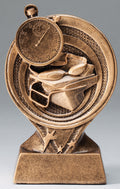 Swimming Bronze Rings Resin Trophy Award