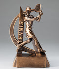 Female Tennis Ultra Action Bronze Resin Trophy Award - 6.5"
