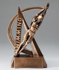 Male Swimming Ultra Action Bronze Resin Trophy Award - 6-1/2"