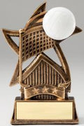 Volleyball Star Bronze Resin Trophy Award - 6''