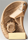Swimming Swoosh Bronze Resin Trophy Award - 5 1/2''