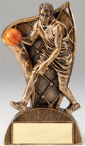 Basketball Flag Male Bronze Resin Trophy Award