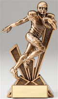 Football Quarterback Checkmate Bronze Resin Trophy Award - 6 1/2''