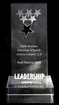 Acrylic Leadership Star Trophy Award