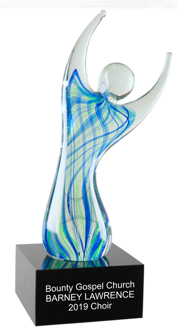 Color Crystal Angel Trophy Award