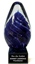 Color Crystal Blue Tornado Egg Trophy Award