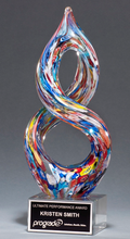 Potpourri Twist Color Crystal Trophy Award