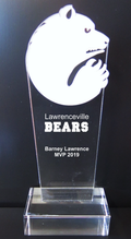 Acrylic Bear Mascot Trophy Award
