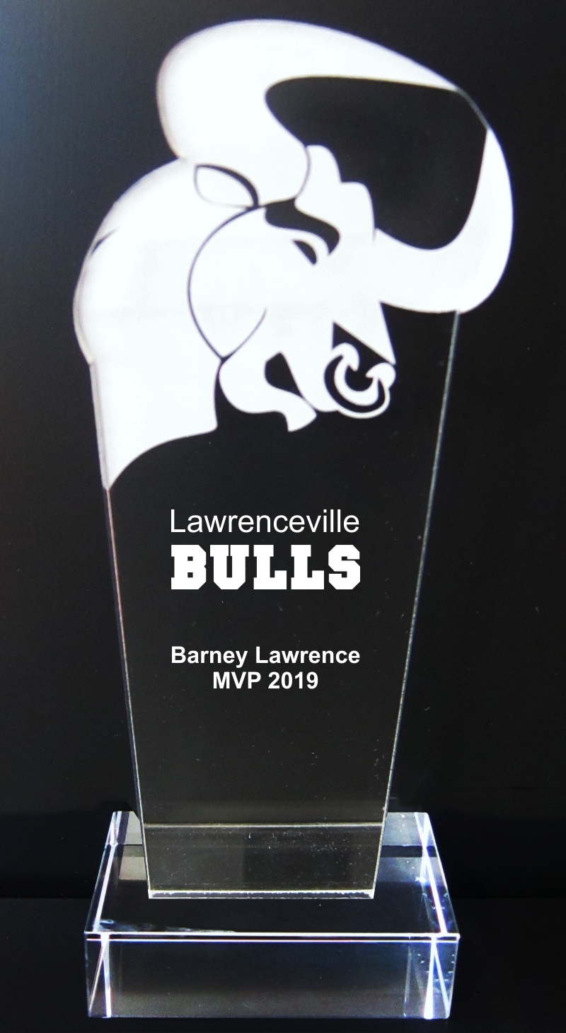 Acrylic Bull Mascot Trophy Award