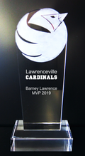 Acrylic Cardinal Mascot Trophy Award