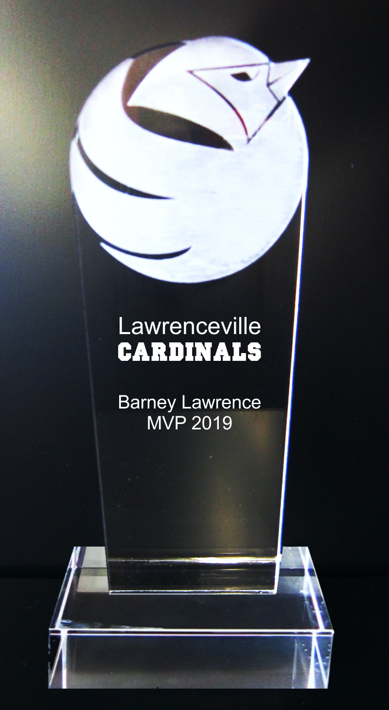 Acrylic Cardinal Mascot Trophy Award