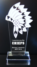 Acrylic Native American - Chief Trophy Award