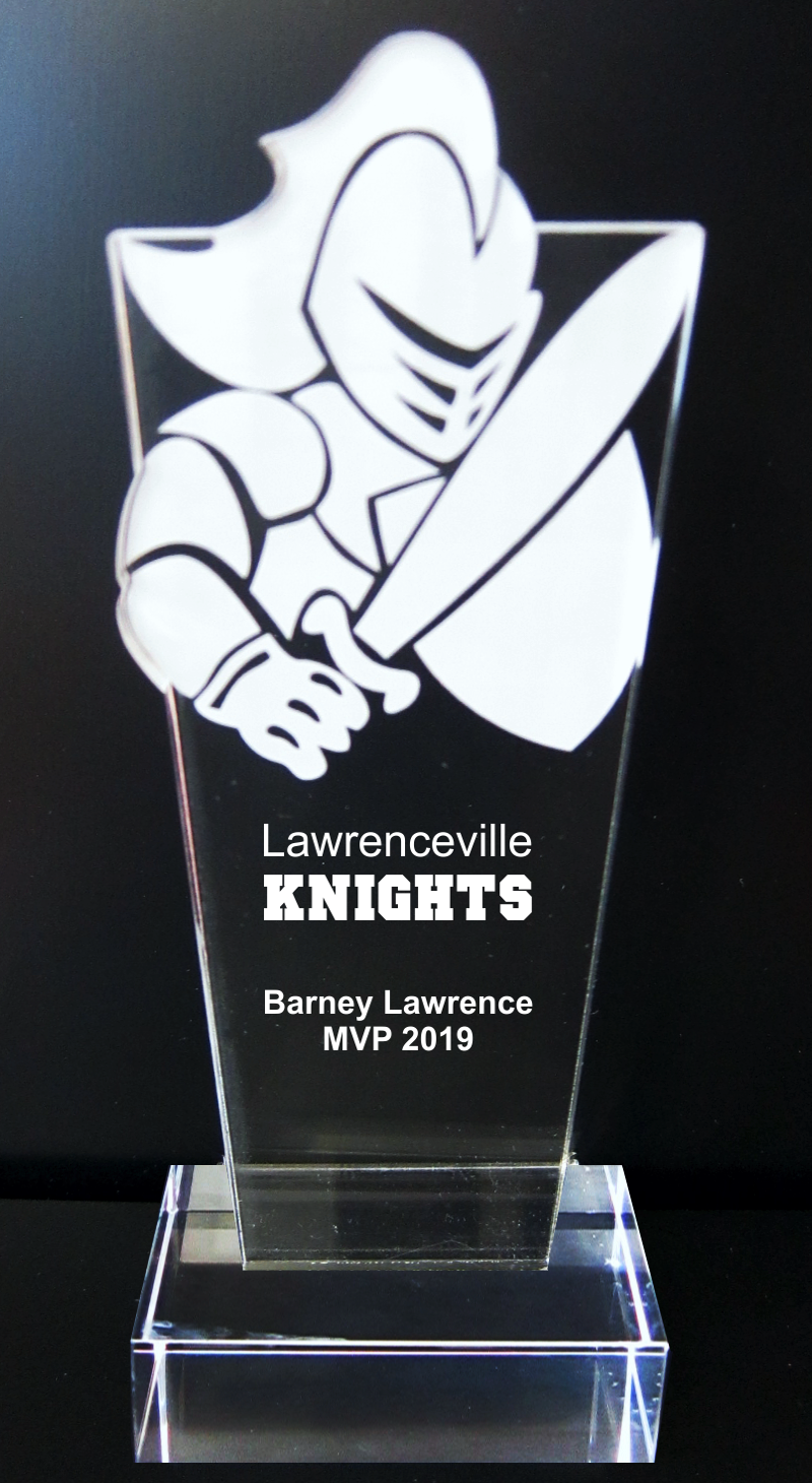 Acrylic Knight Crusader Trophy Award
