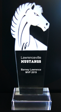 Acrylic Mustang Maverick Horse Mascot Trophy Award
