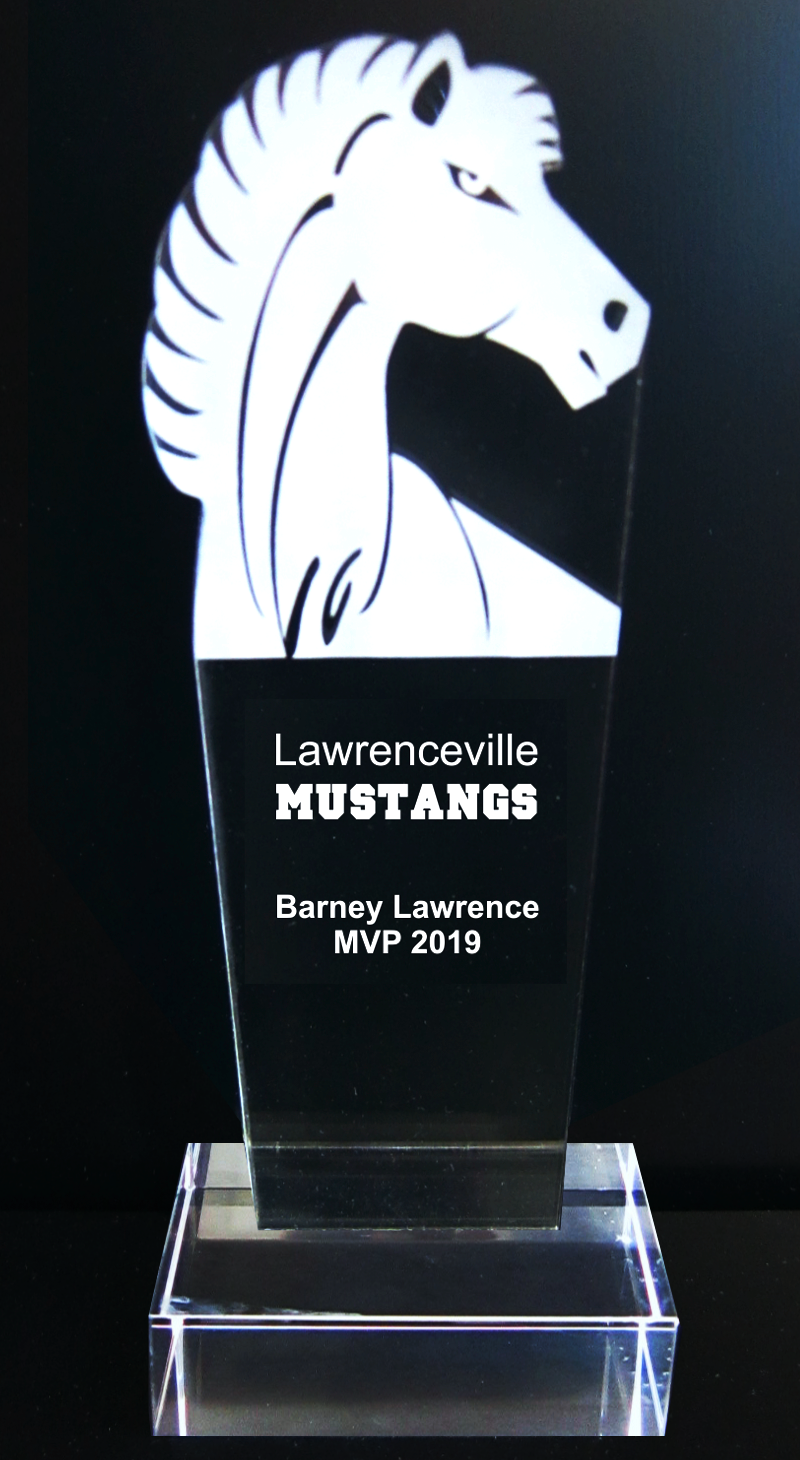 Acrylic Mustang Maverick Horse Mascot Trophy Award
