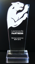 Acrylic Panther Puma Cougar Big Cat Mascot Trophy Award