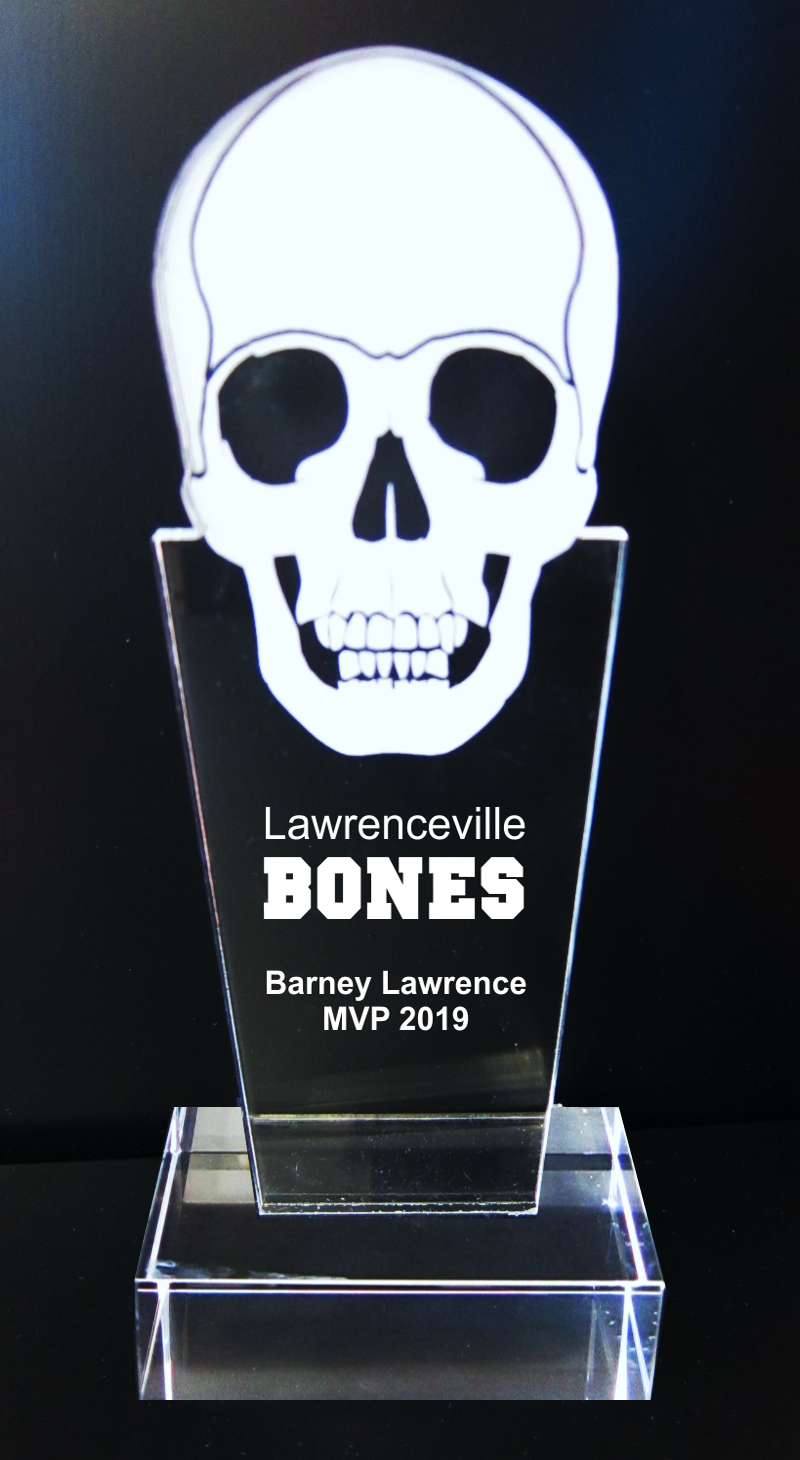 Acrylic Skull Mascot Trophy Award