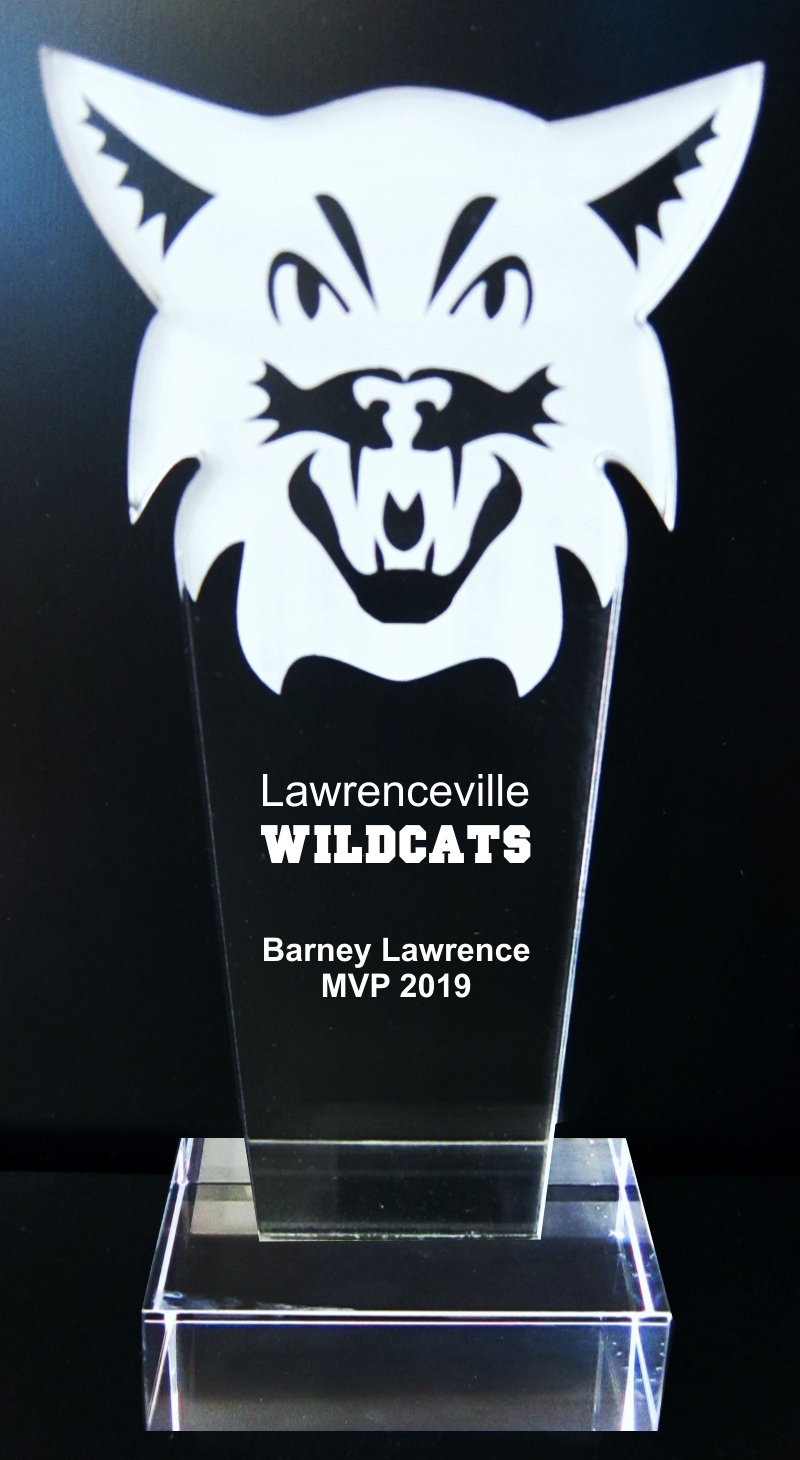 Wildcat-Bobcat Mascot Acrylic Trophy Award 