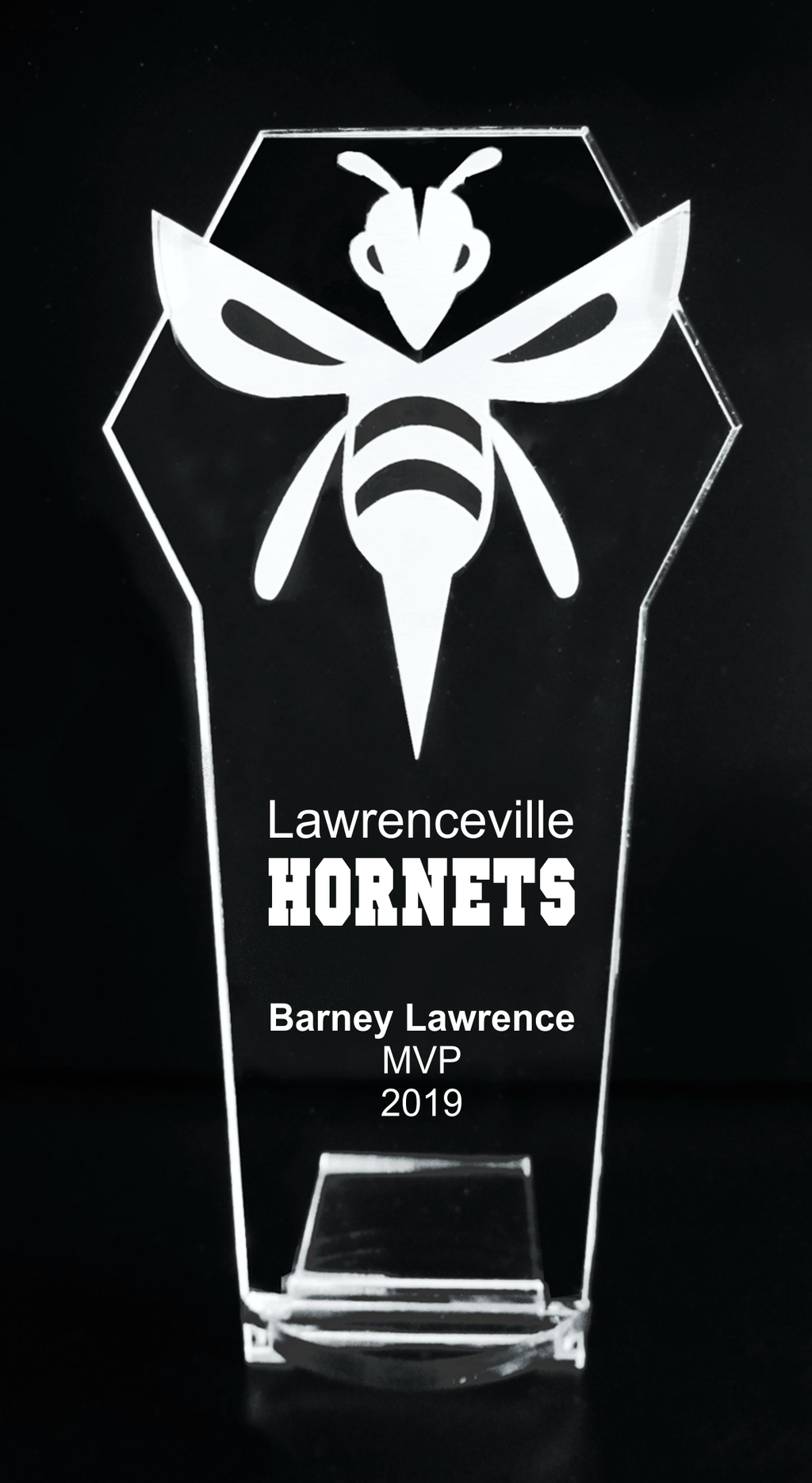 VALUE LINE Hornet - Bee Acrylic Mascot Trophy Award