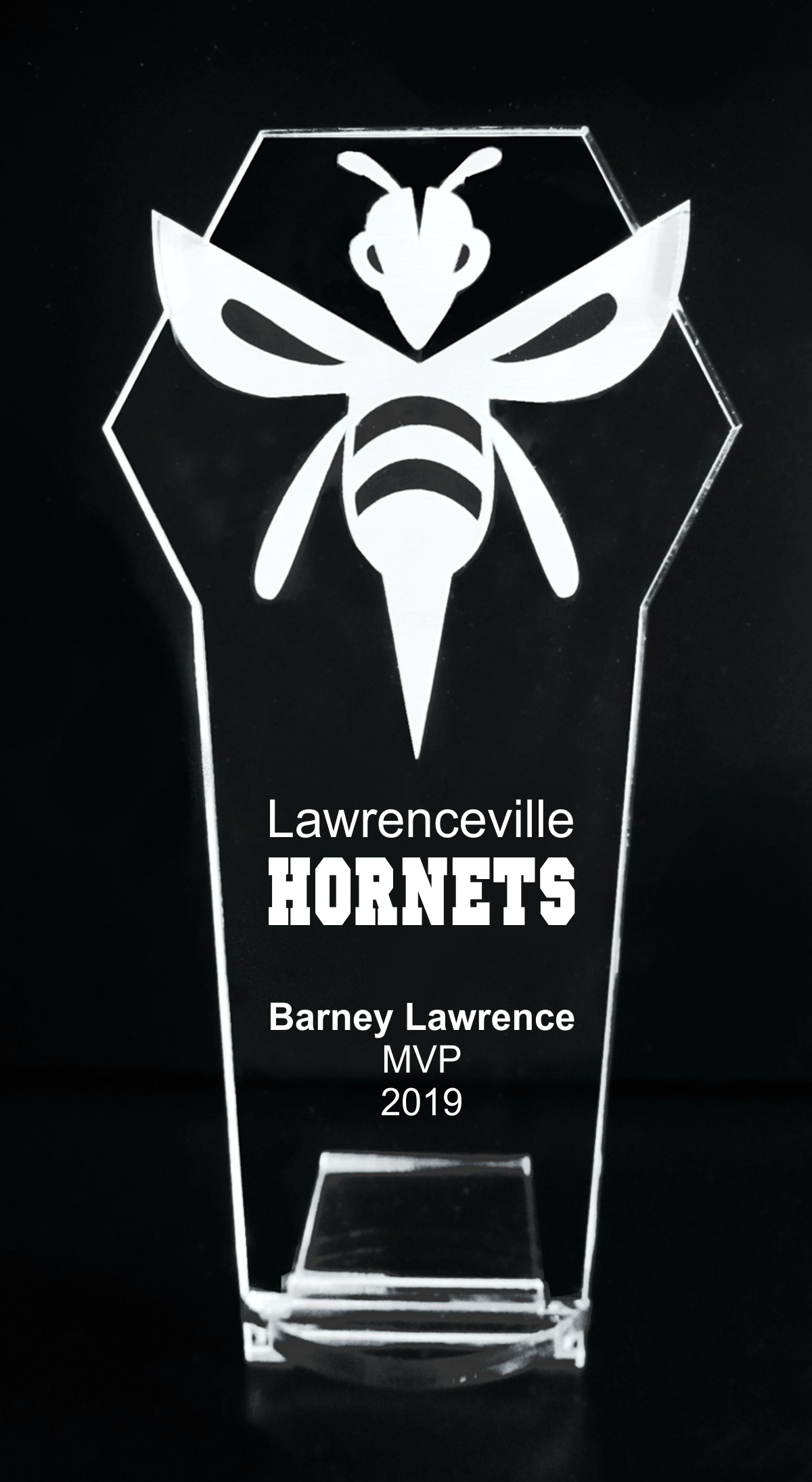 VALUE LINE Hornet - Bee Acrylic Mascot Trophy Award