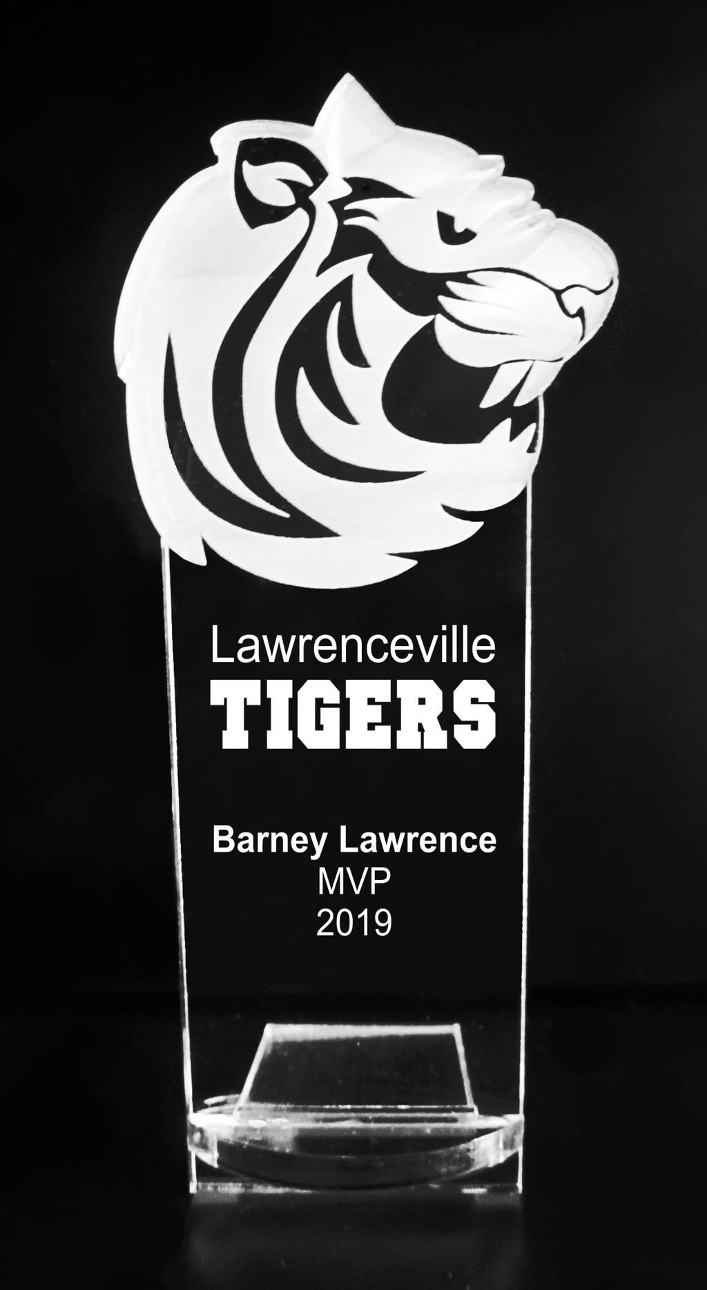 VALUE LINE Tiger Wildcat Big Cat Mascot Acrylic Trophy Award 