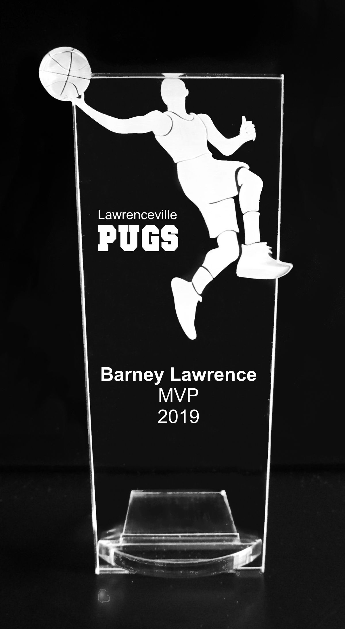VALUE LINE Basketball Player Acrylic Trophy Award