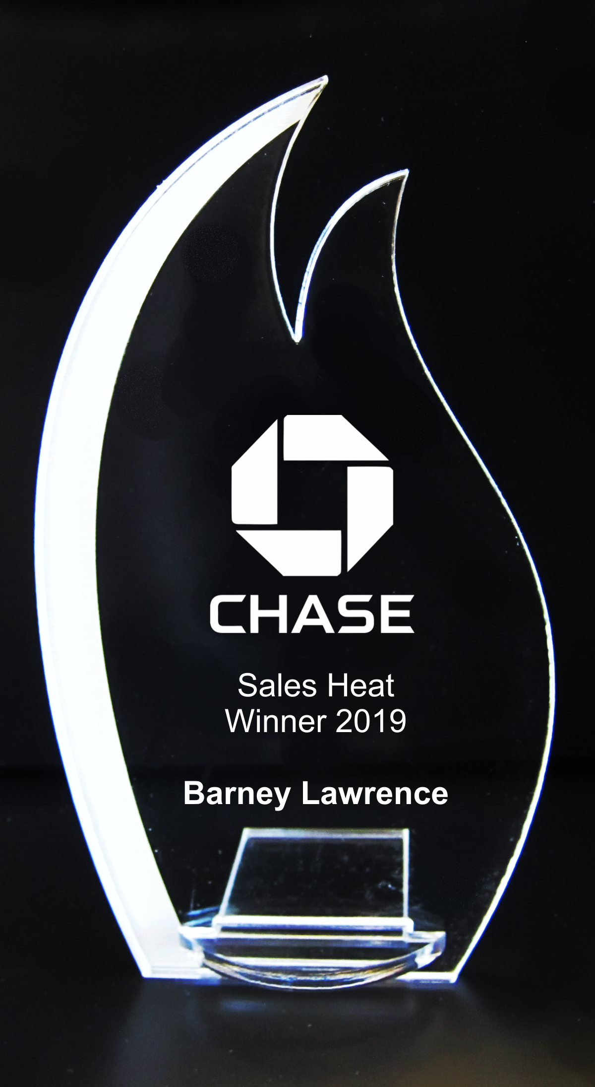 VALUE LINE Flame Acrylic Trophy Award