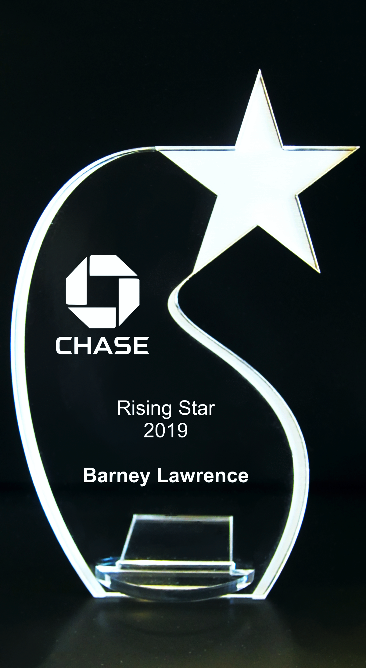 VALUE LINE Shooting Star Acrylic Trophy Award