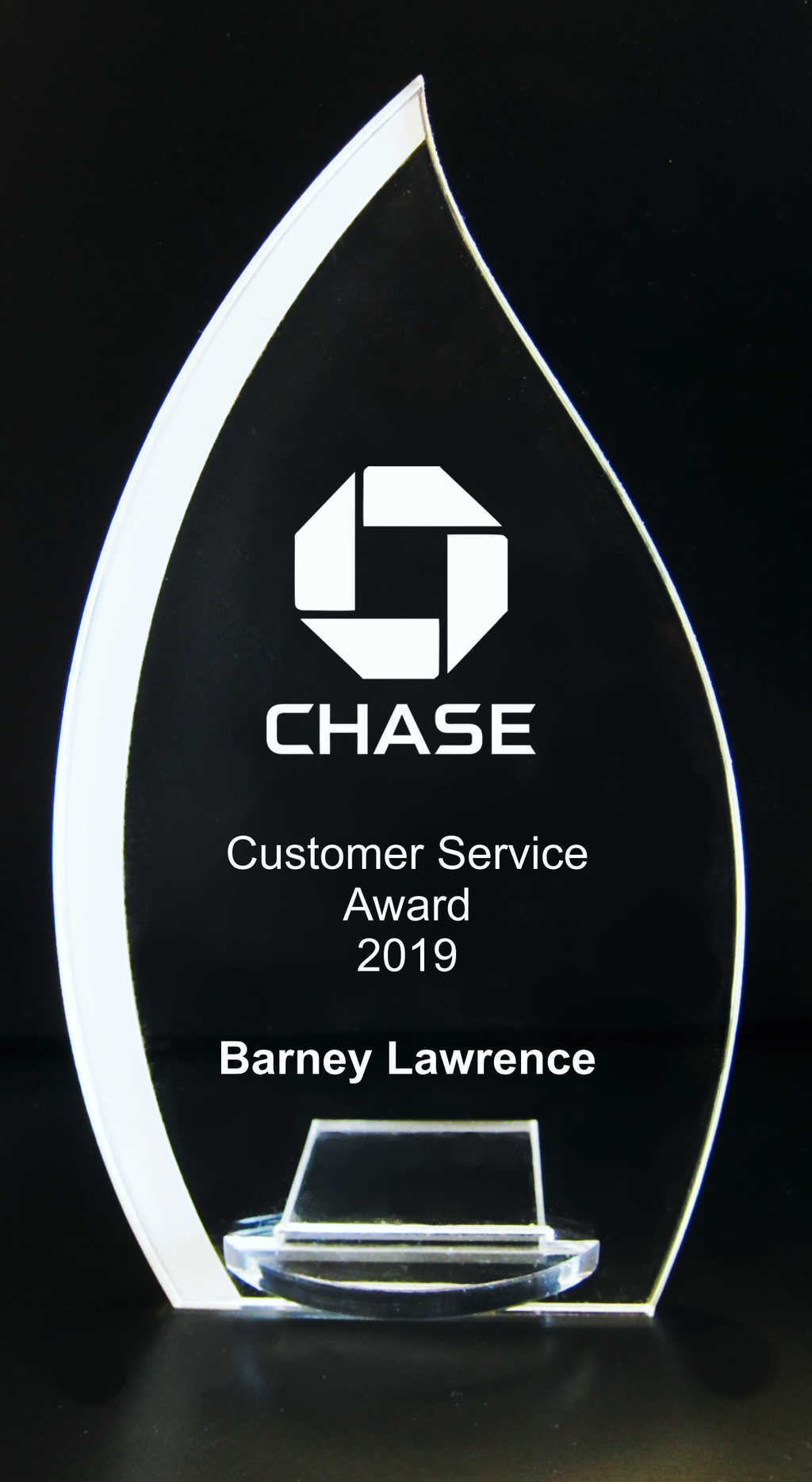 VALUE LINE Tear Drop Trophy Award