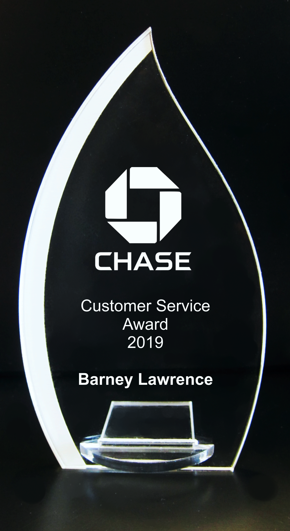 VALUE LINE Tear Drop Trophy Award