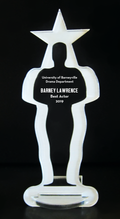 VALUE LINE Movie Star Man Acrylic Trophy Award