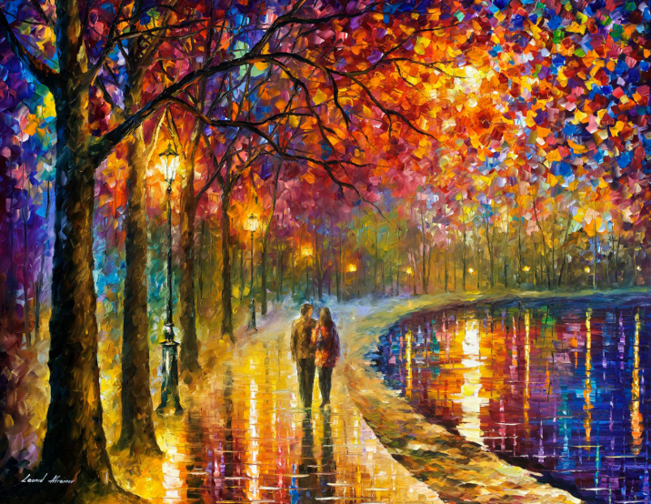 Spirits by the Lake by Leonid Afremov