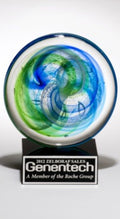 Color Crystal Ocean Blue Disc Trophy Award