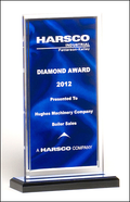 Color Acrylic Engraved Trophy with Silk Graphic