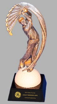 "The Swinger" Male Golfer Trophy Award