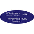Acrylic Oval Full-Color Name Badges - 1.5" x 3.75