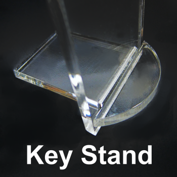 2-piece Key Stand ships flat. Simple assembly required.